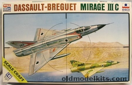 ESCI 1/48 Dassault-Breguet Mirage IIIC / CJ / CZ Israeli / South African / French Air Forces, SC-4047 plastic model kit